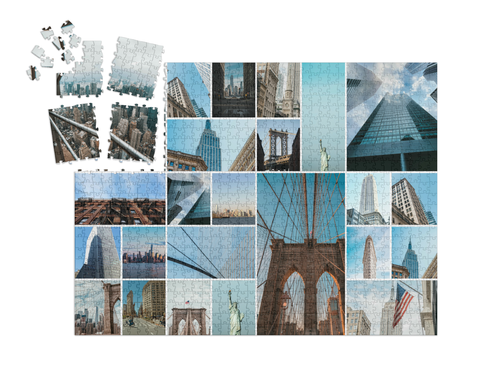 Puzzle collage