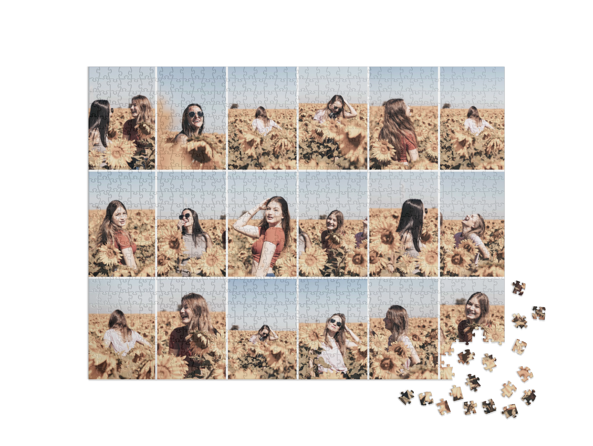 Puzzle collage