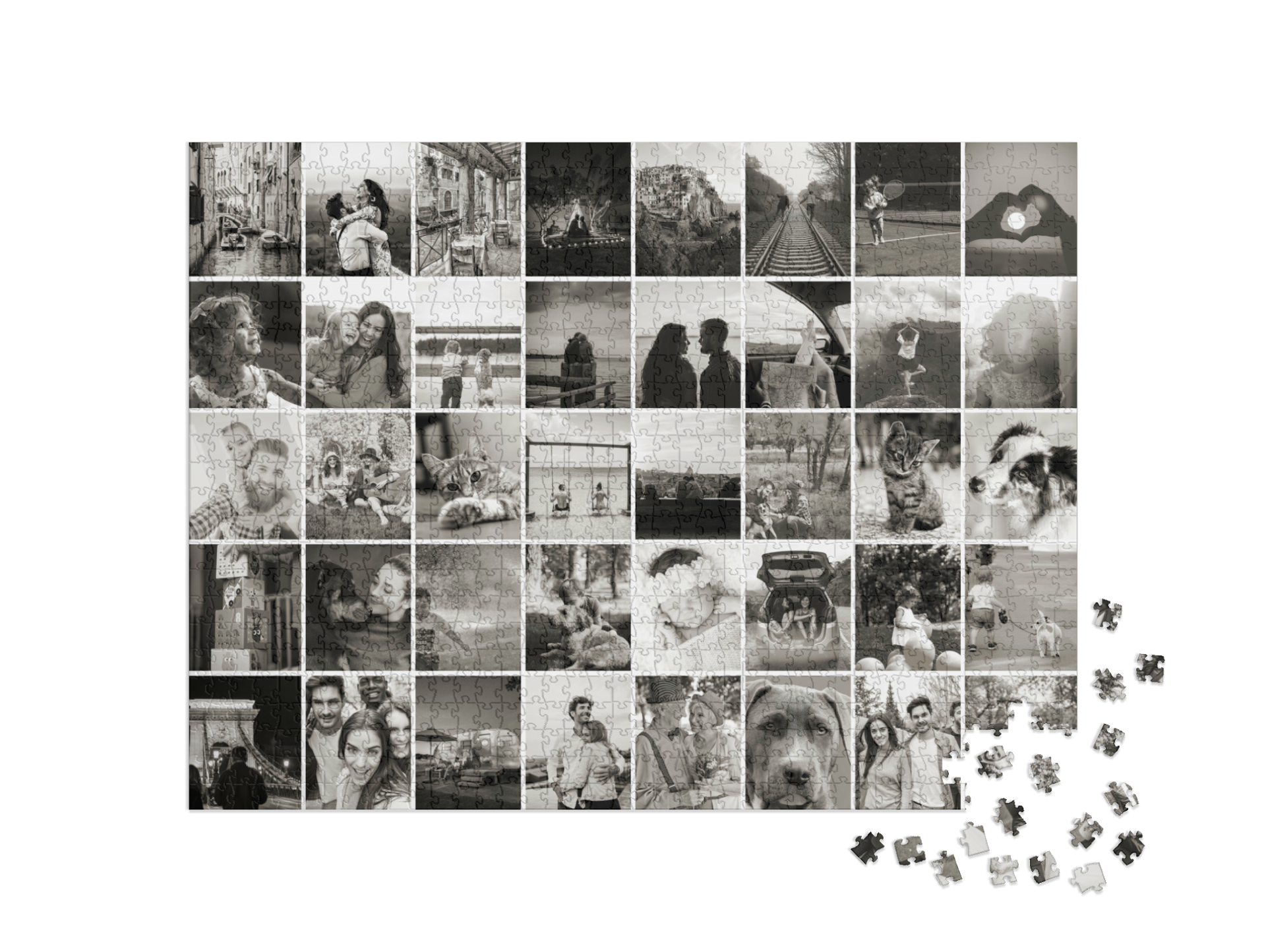 Puzzle collage
