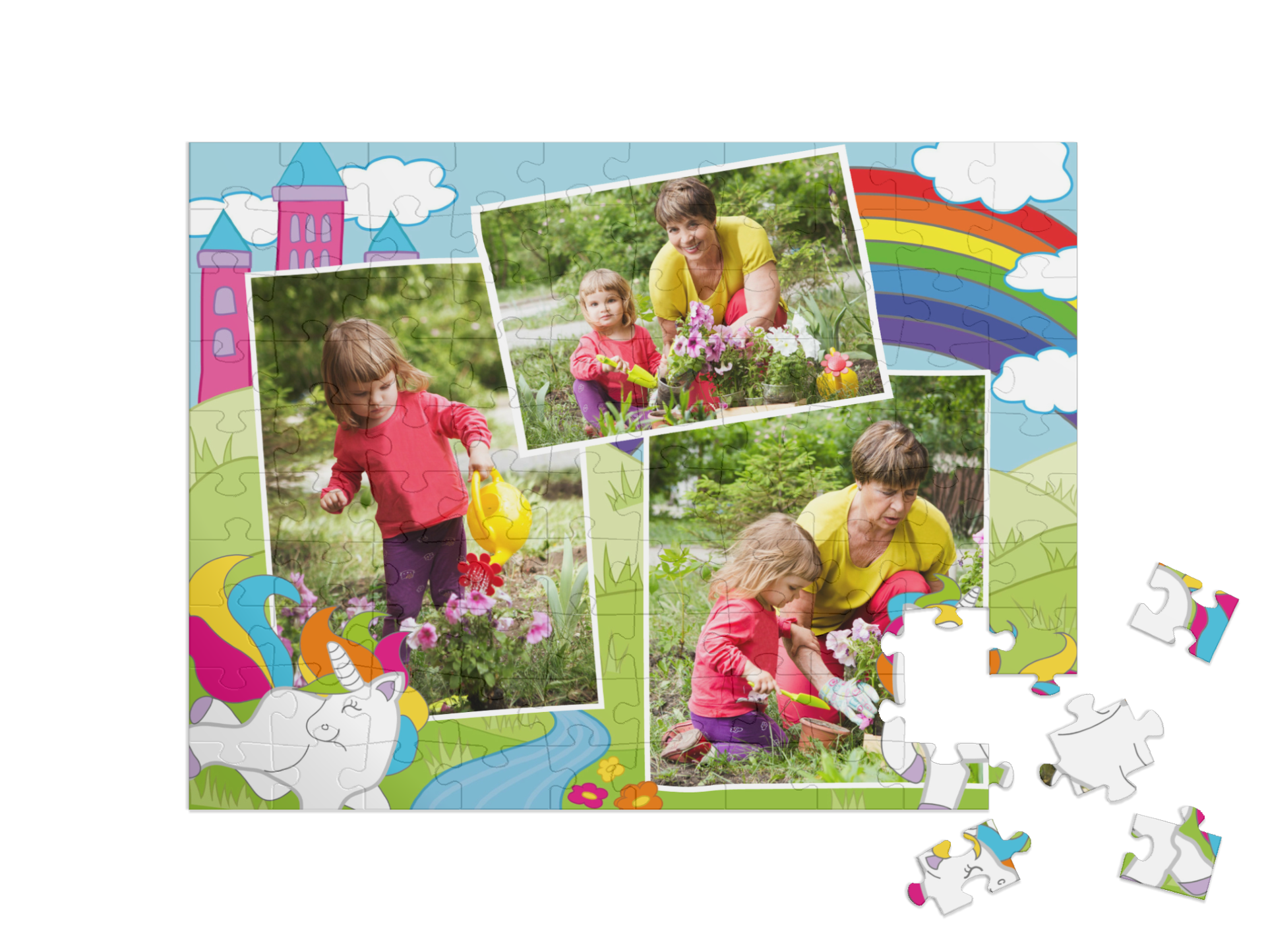 „País del arco iris“ collage horizontal